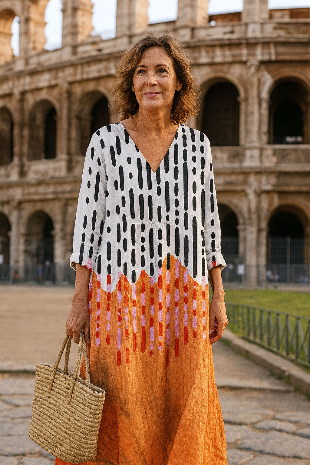 ALDEN | Vestido geométrico elegante