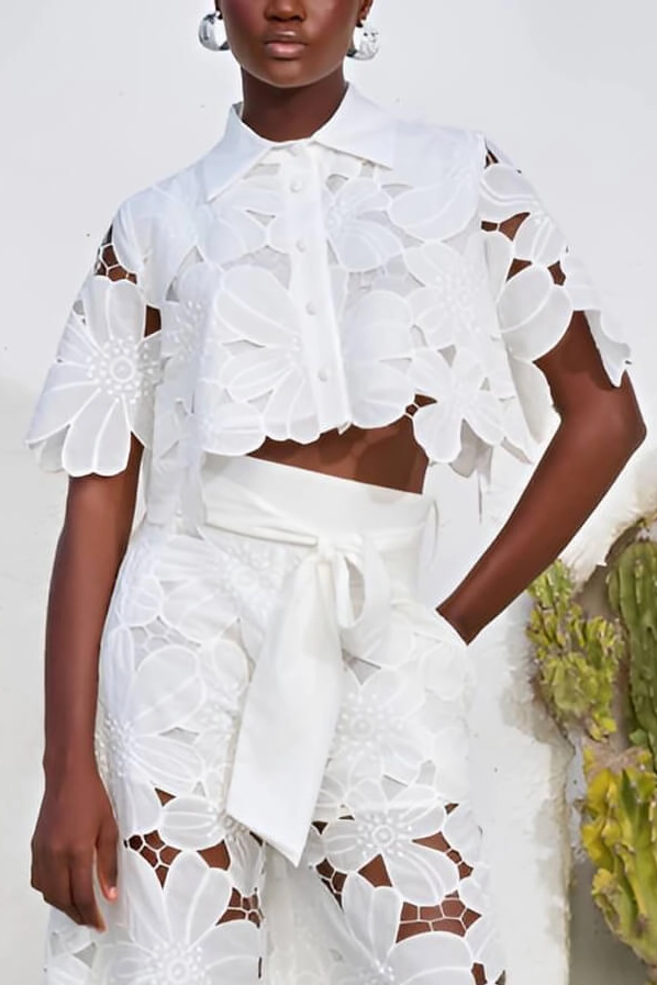 ALIA | Conjunto de encaje floral