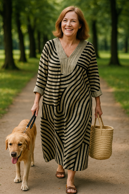 ABIGAIL | Vestido geométrico elegante