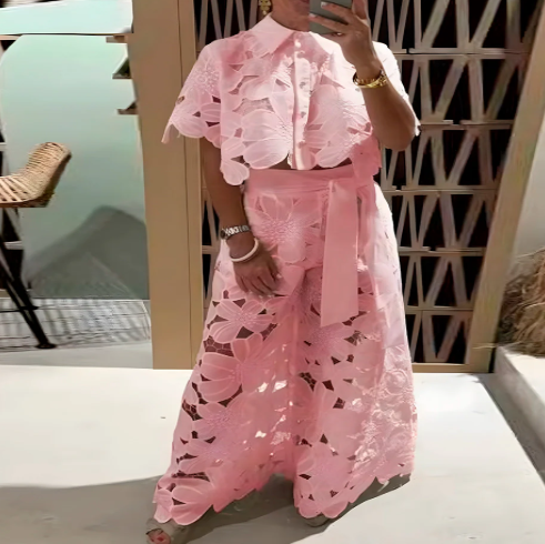 ALIA | Conjunto de encaje floral